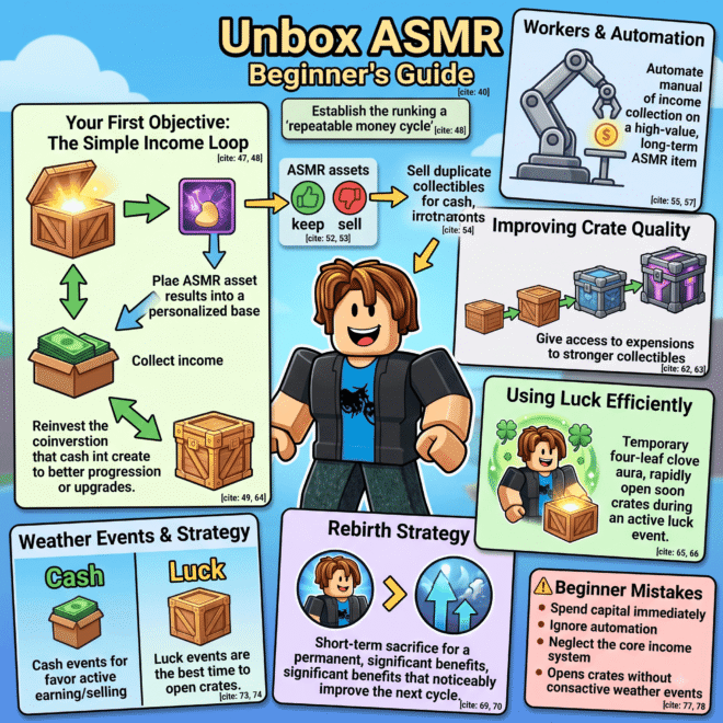 Unbox ASMR Beginner’s Guide – How to Earn Money, Improve Your Base, and Progress Faster