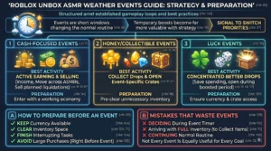 Unbox ASMR Weather Events Guide – What Each Event Changes and How to Prepare