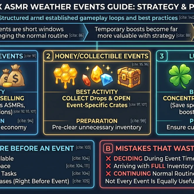 Unbox ASMR Weather Events Guide – What Each Event Changes and How to Prepare