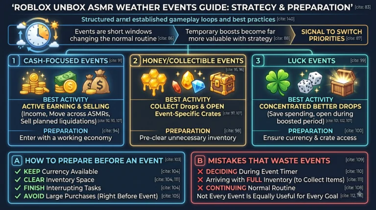Unbox ASMR Weather Events Guide – What Each Event Changes and How to Prepare